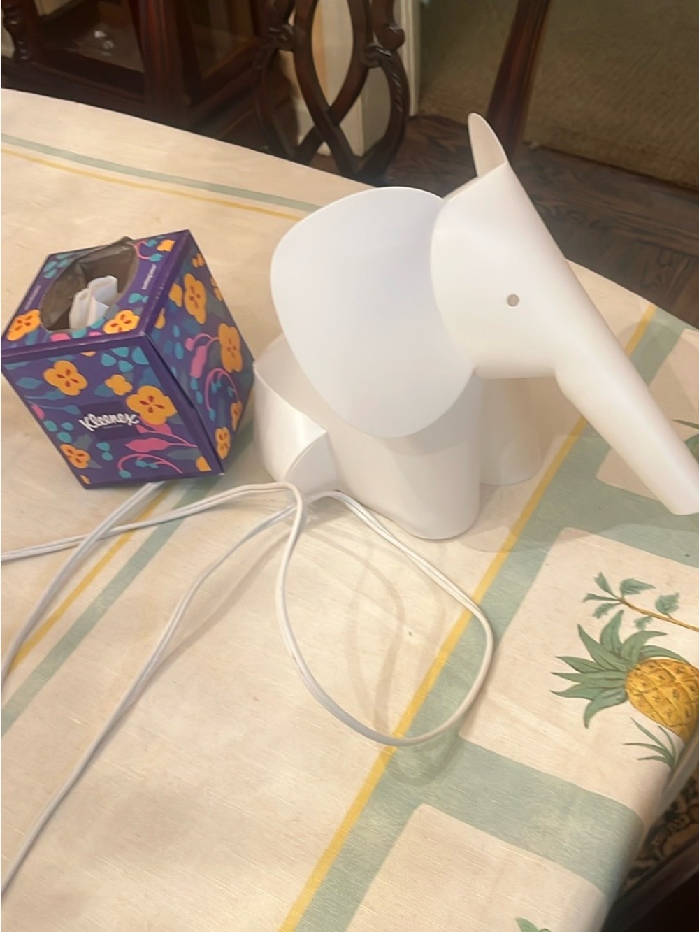 White Elephant Table Lamp - Home Accents